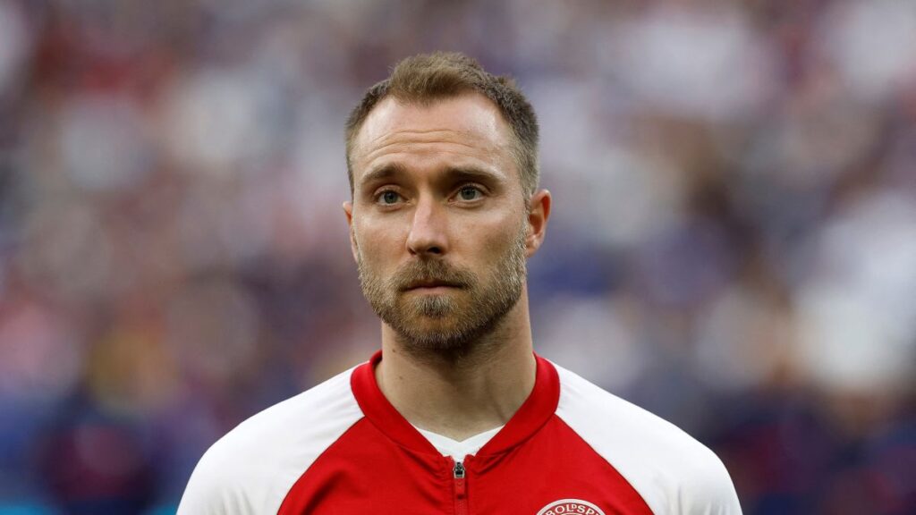 Christian Eriksen, playing for Denmark.